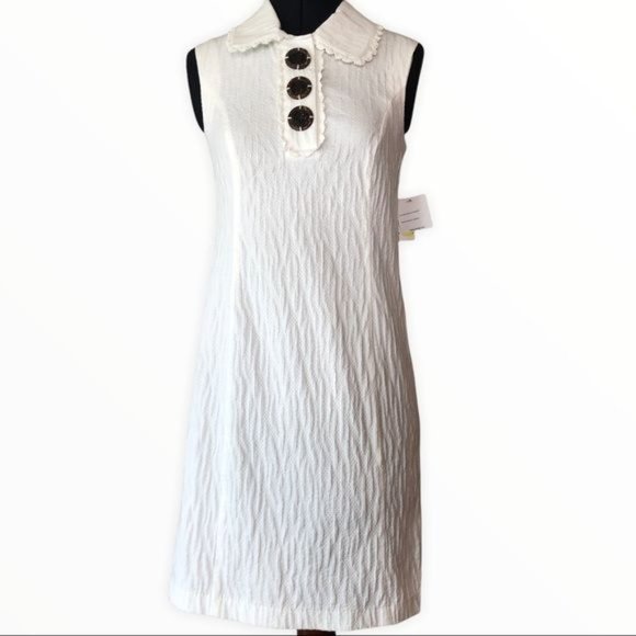 Kensie Stretch Retro Cream Mini XS - Picture 1 of 16